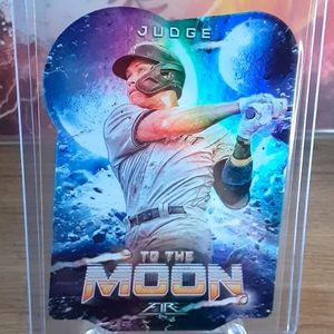 Beautiful die cut Aaron Judge card